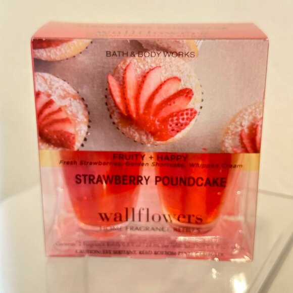 Bath & Body Works Wallflower Refills Strawberry Poundcake 2 Pack Refill - Picture 3 of 5